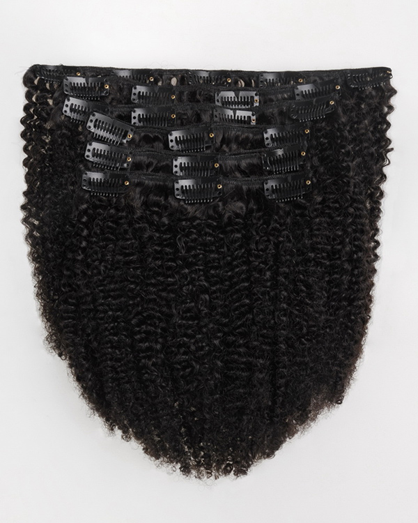 Coily Textured Clip-in Hair Extensions