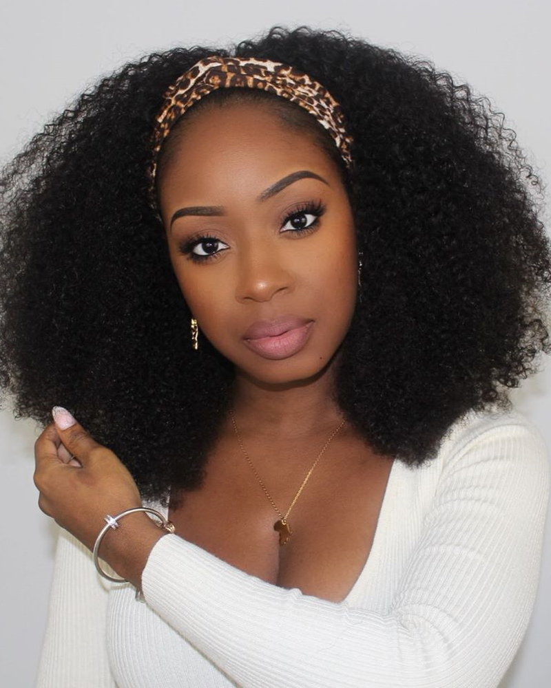 Curly Headband Wig