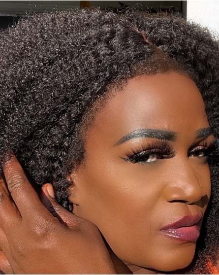 Kinky Edges Coily Textured Wig