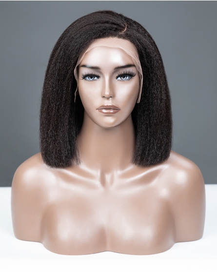 Midnight Chic Bob Wig With Kinky Edges