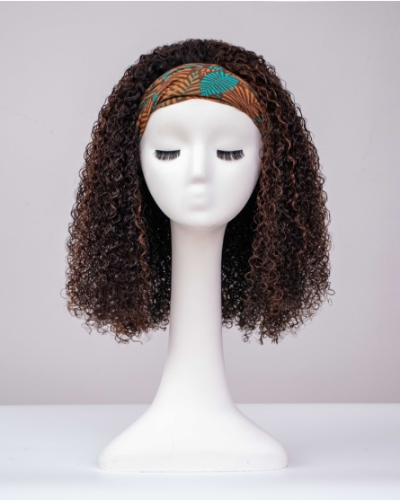 Caramel Highlights Headband Wig