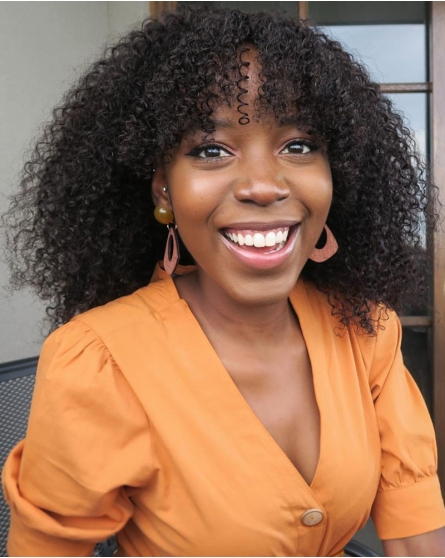 Curly Bangs Headband Wig