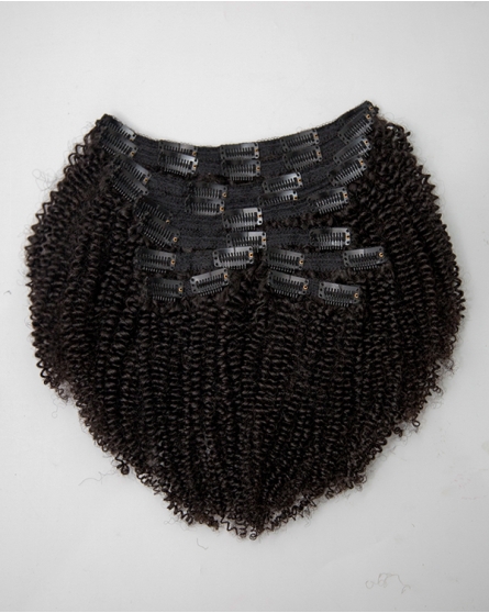 Glam Full Head Set Coily Textured Clip-in Hair Extensions