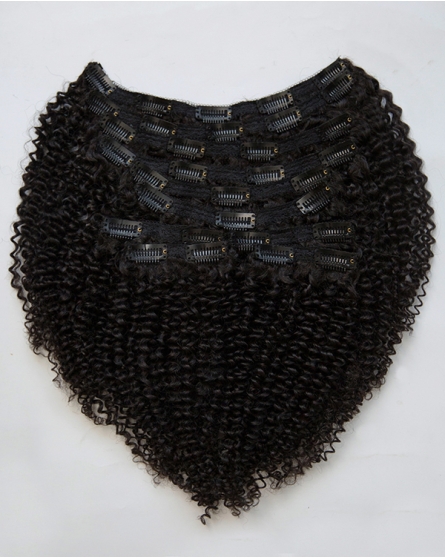 Glam Full Head Set Curly Textured  Clip-in Hair Extensions