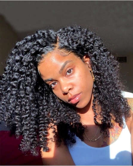 HerGivenHair Curly Textured Full Lace Wig