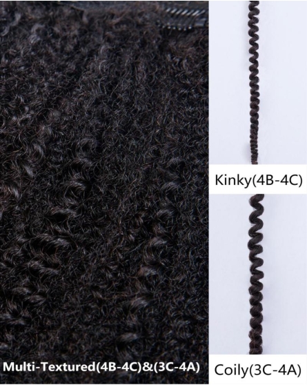 Kinky & Coily Multi-Textured Clip in Hair