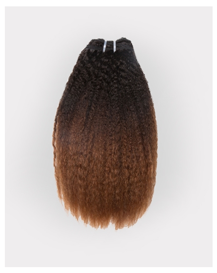 Ombre Colored Kinky Blow Out Hair Weave